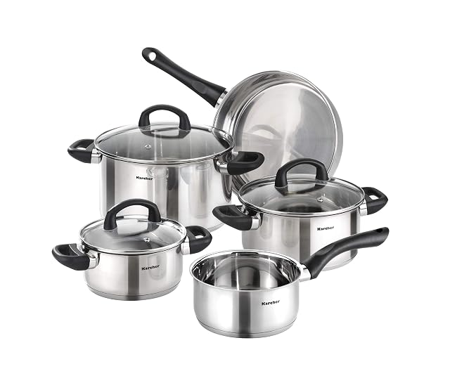 Batterie de cuisine en inox Karcher Mia 5 pièces
