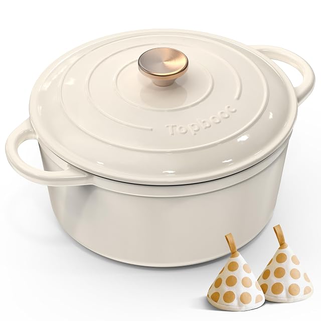 Cocotte en fonte émaillée Topbooc de 26 cm et 5 litres