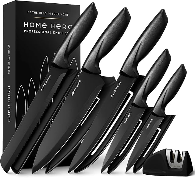 Lot de 11 couteaux Home Hero HHKS0141 avec affûteur