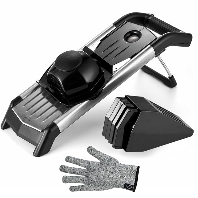 Mandoline à lame en V SILBERTHAL PA1373 avec inserts