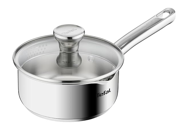 Casserole en inox Tefal Duetto A70522 de 16 cm avec couvercle passoire