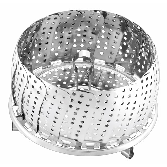 Panier vapeur pliant en inox Silit avec crochet de levage