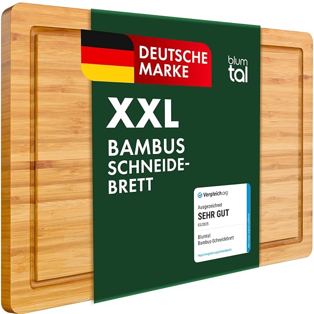 Planche à découper en bambou Blumtal de 45 × 30 cm