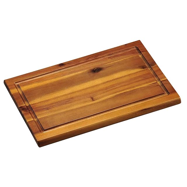 Planche à découper en acacia Kesper 28180 avec rigole à jus